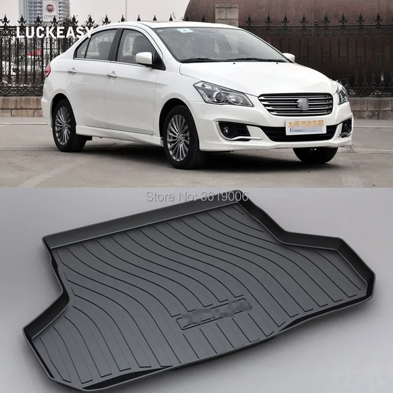

LUCKEASY Non-Slip Waterproof 3D TPO Trunk Boot Cargo Mat Recycled Durable For Suzuki ALIVIO Car-styling