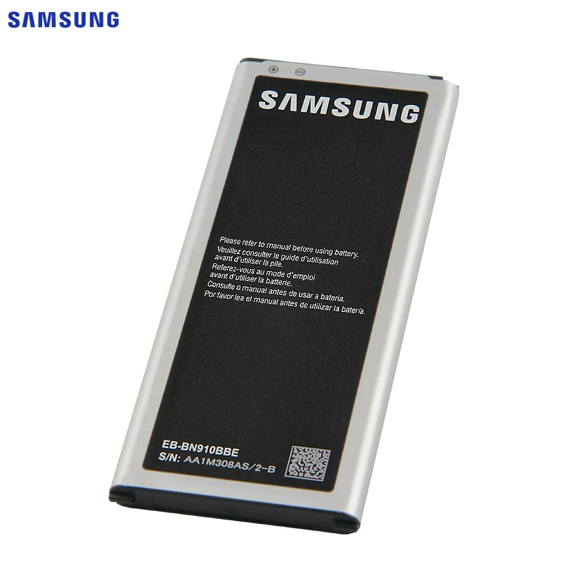 Оригинальная батарея samsung EB-BN910BBE EB-BN910BBK для samsung GALAXY NOTE4 N910a N910u N910F N910H N910V N910C NOTE 4 3220 мАч NFC