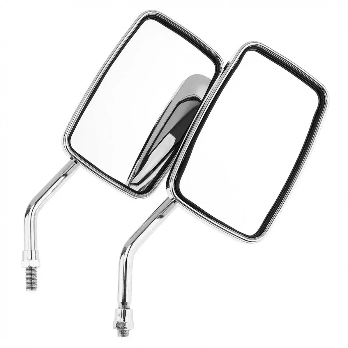 

1 Pair Universal 10mm Modified Plated Universal Motorcycle Handlebar Mirror Motorbike Side Mirrors Rear View Wide Angle Mirror