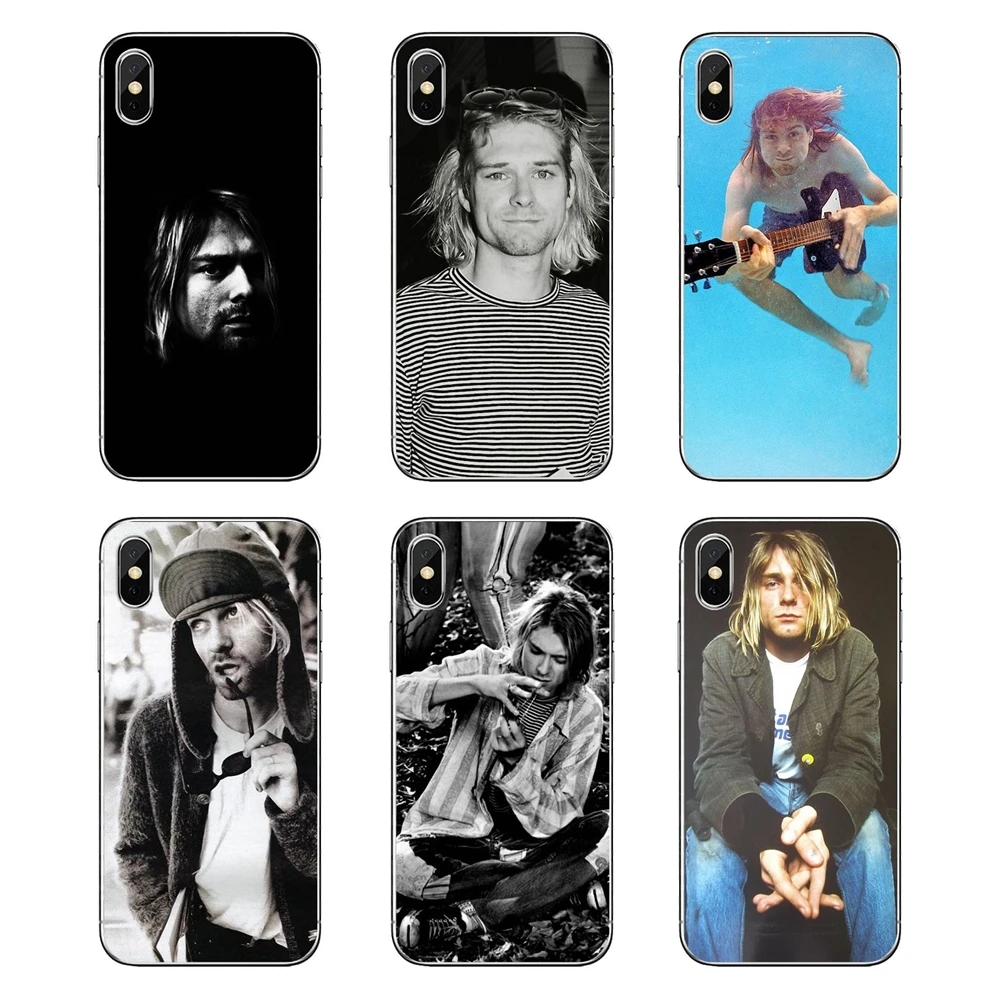 

Kurt Cobain Nirvana Rock Bands UK For Huawei Honor 8 8C 8X 9 10 7A 7C Mate 10 20 Lite Pro P Smart Plus Transparent TPU Skin Case