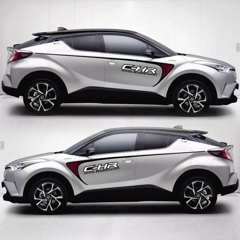 TAIYAO автомобильный стильный спортивный стикер для TOYOTA C-HR Hy-power, автомобильные аксессуары и наклейки - Название цвета: White car