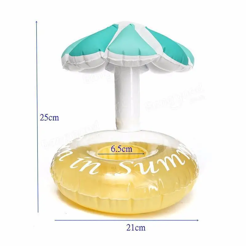 Мини водяной подстаканник boia зонтик Надувной Держатель Для банки плавающий бассейн напиток плавательная игрушка чашка песок сиденье yeti бутылка воды аксессуары
