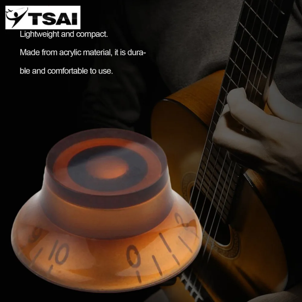 TSAI потенциометр электрогитары колпачок громкость Голосовая скорость колокольчик ручки для электрогитары части акриловая гитара