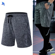 Карманами летние мужские шорты для бега Фитнес Кроссфит тренажерный зал шорты эластичные спортивные шорты тренировки тренировка бега трусцой тренировочные брюки для тренировок