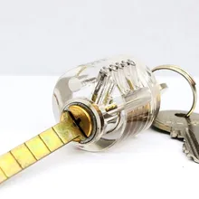 Новинка года одно слово Cutaway прозрачный замок обучение навык видимы практика замки для слесаря с двумя ключами