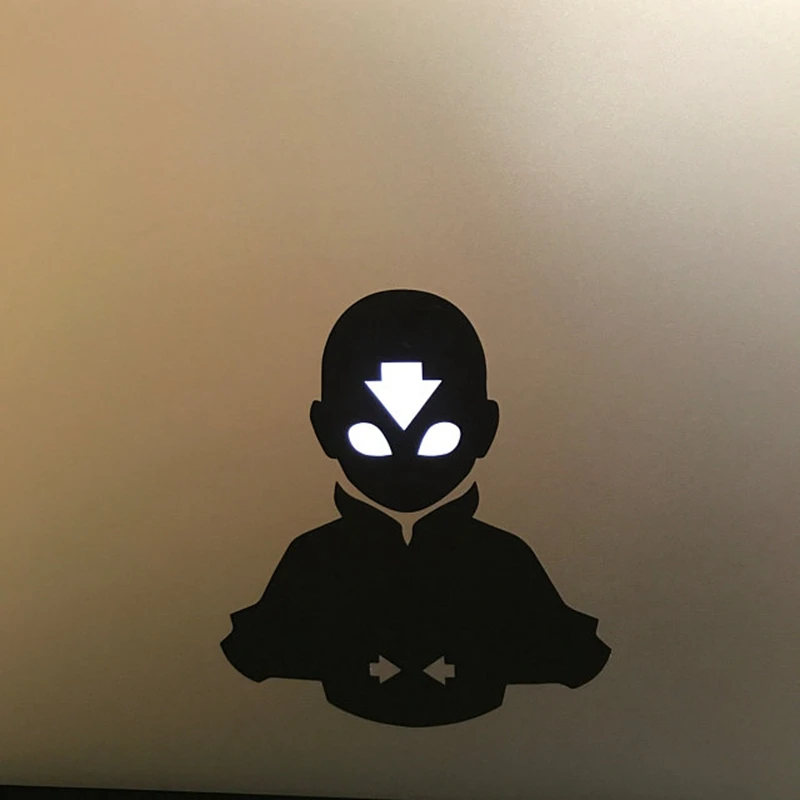 Аватар Aang наклейка ноутбук Виниловая наклейка для Apple логотип MacBook retina Pro/Air украшение