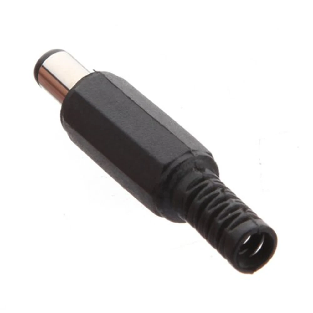ALLiSHOP черный 2 1 мм x 5 DC штекер питания адаптер разъем Черный|male power plug|male connectormale dc