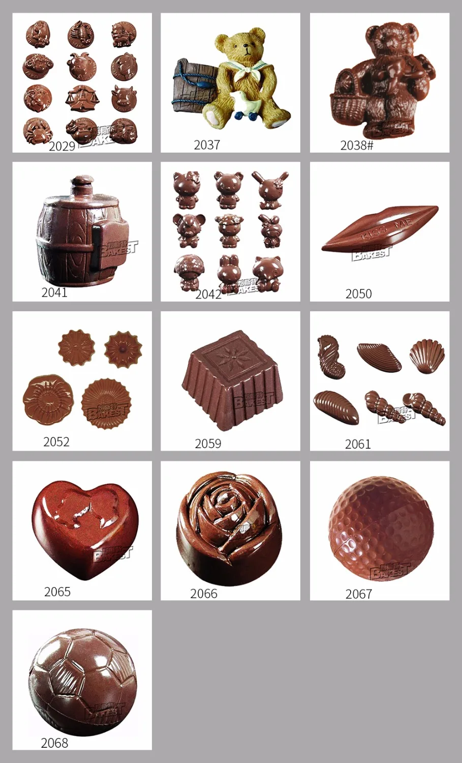 BAKEST 1 шт. причудливая формочка для шоколада с различными размерами поликарбонатная форма выпечки Кондитерские инструменты