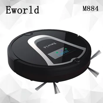 شراءEworld M884 ذكي جهاز آلي لتنظيف الأتربة للمنزل ضئيلة HEPA تصفية كليف الاستشعار عن بعد التحكم الذاتي تهمة روبوت ASPIRADOR