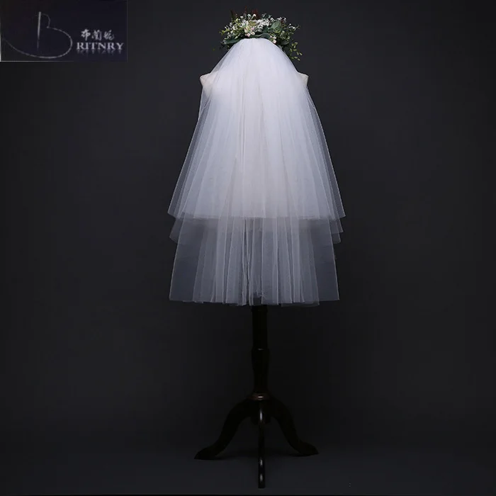 Новые румяна вуали Простые короткие Красивые Дешевые Свадебные вуали|veil simple|wedding