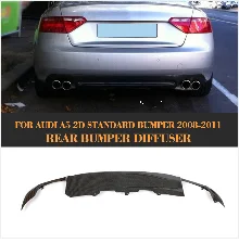 ПУ диффузор, губа на задний бампер для Audi A5 4 двери стандарт 2008-2011 Non-Sline автомобиля спойлер стикер