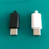 2PCS YT2156B TYPE-C USB Plug Male connector Black/White  welding Data OTG line interface  DIY data cable accessories ► Photo 3/3