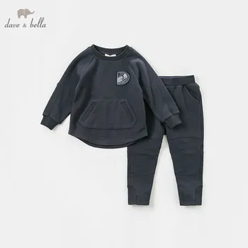 

DBK8373 dave bella autumn kids boys 5Y-13Y clothing sets baby outfits children hight quality suits