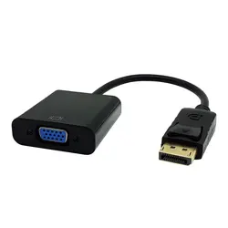 Basix DP to VGA Adapter конвертер 1080 P DisplayPort мужчин и женщин VGA кабель адаптер конвертер для проектор D ТВ ТВ HDVD ноутбука