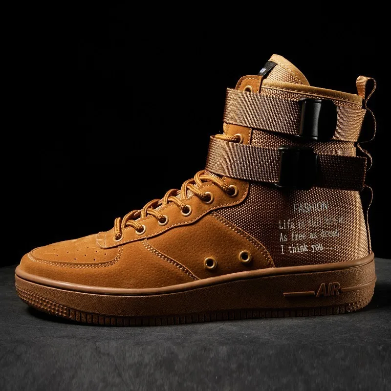 Online Casual Schuhe Männer 2020 Neue Weiß männer Turnschuhe Herbst Red Schuhe Armee Stiefel Lace Up Wohnungen Atmungs Mode Hüfte hop Männer Schuhe