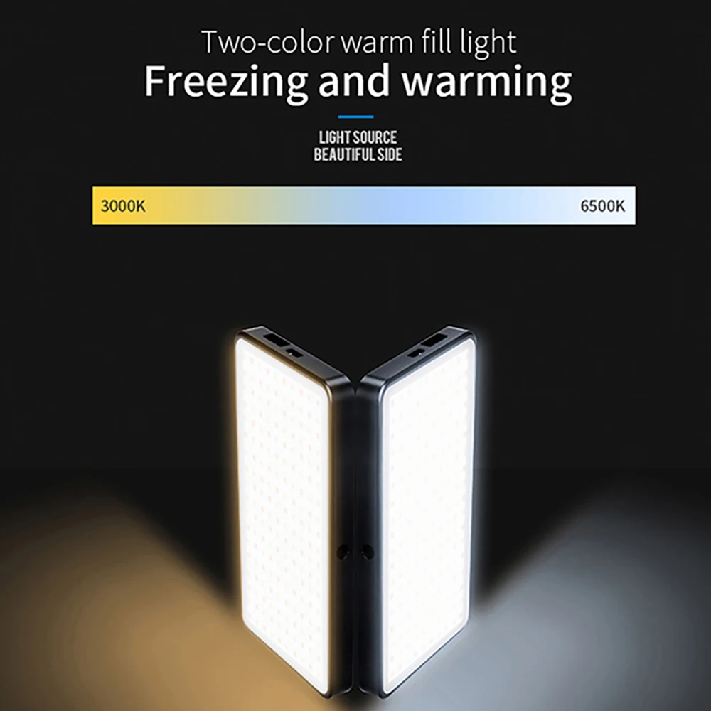  Manbily MFL-06 Dimmable LED Video Light Ultra Thin OLED Display 96Pcs leds CRI96+ Bi-Color Photo St - 33055919359