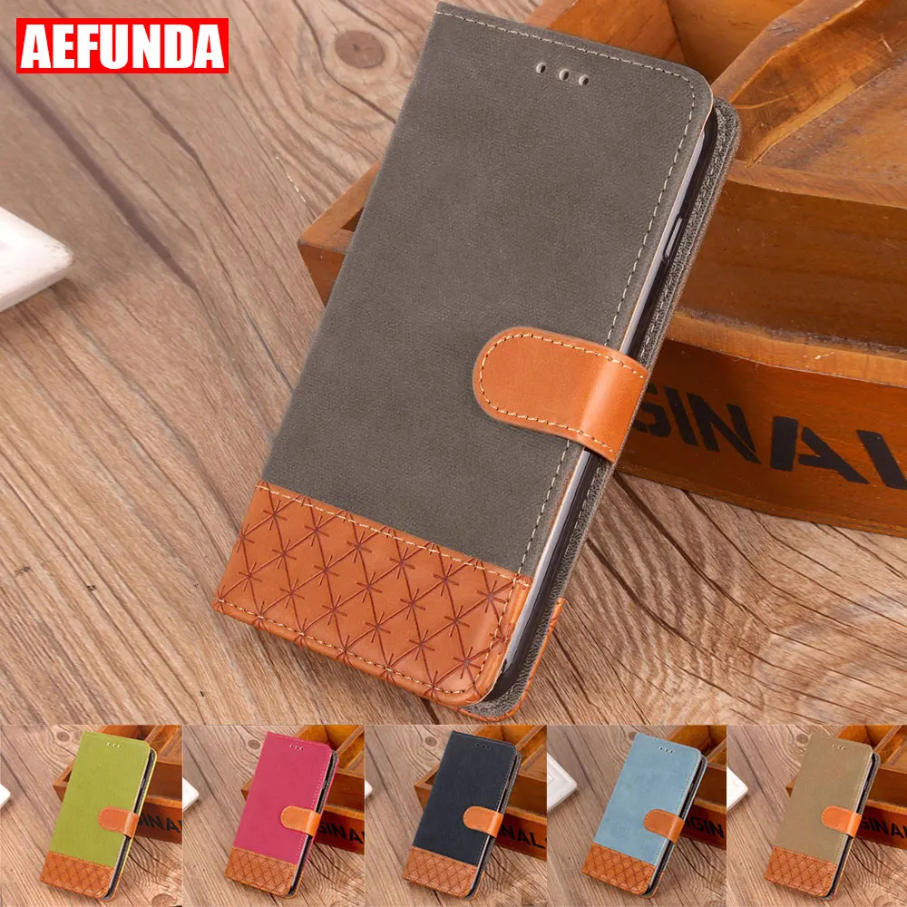 

Cowboy Flip Book Phone Stand Case for Samsung Galaxy Note 8 5 4 3 Magnetic Buckle Denim Fabric Cases ID Card Slot Cover Holster