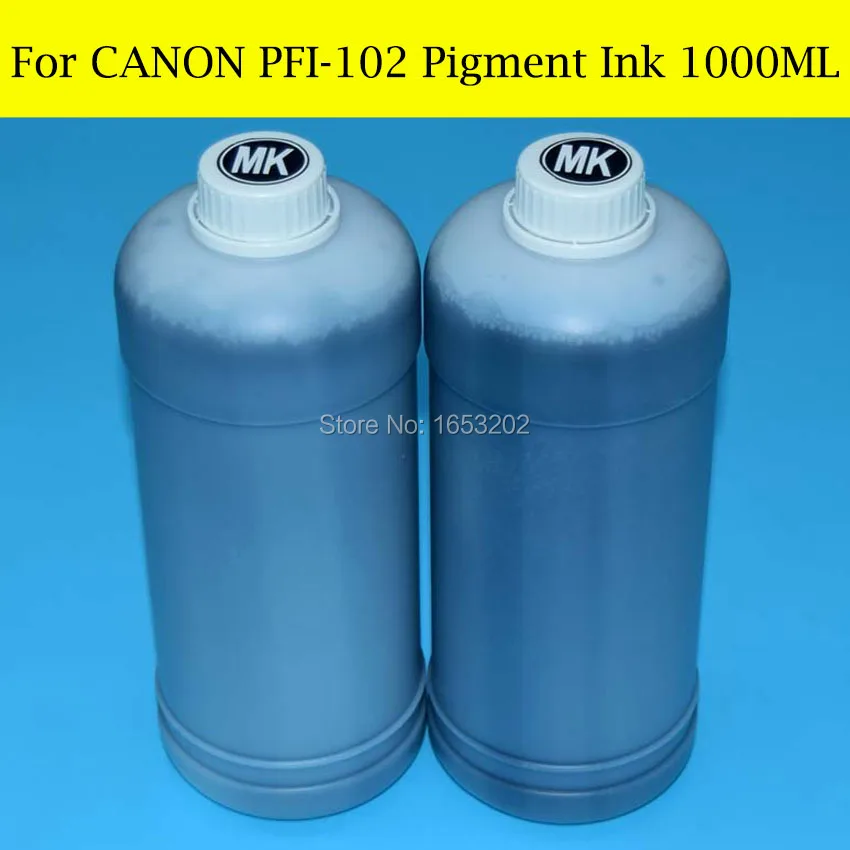 6 шт. X 1000 мл для Canon PFI102 пигментные чернила для канона iPF 500/510/600/605/610/700/710/720 принтер