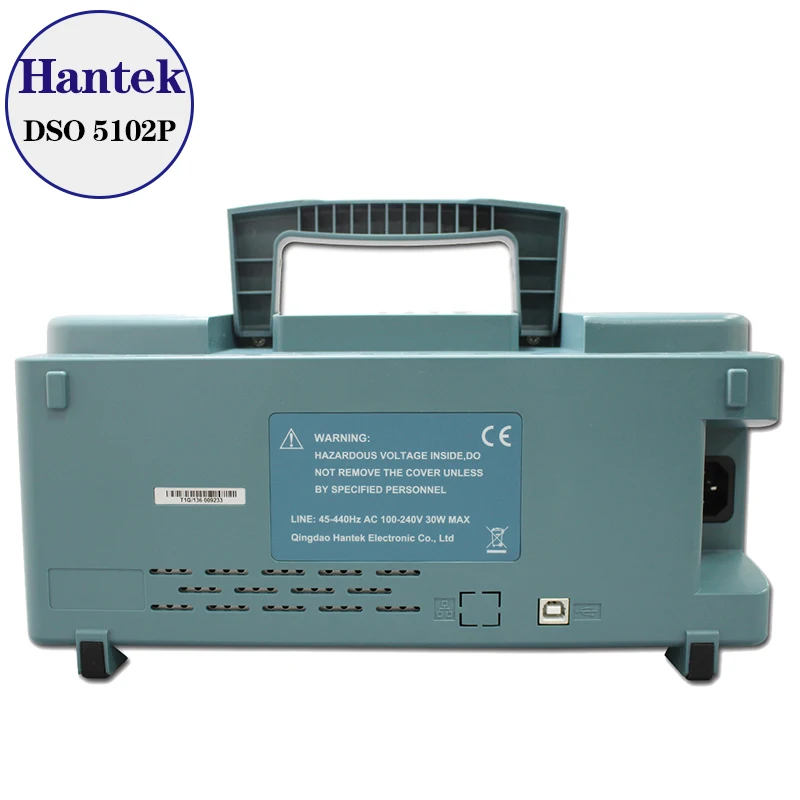 Цифровой осциллограф Hantek DSO5102P 100 МГц 2 канала частота дискретизации в реальном