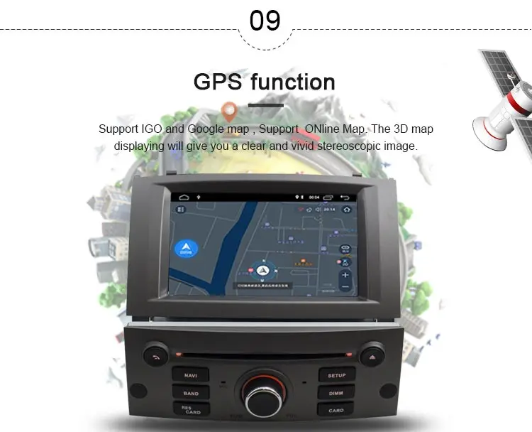 JDASTON Android 10 автомобильный dvd-плеер для peugeot 407 2004-2010 gps навигация Мультимедиа стерео 1 Din автомагнитола wifi ips экран SD