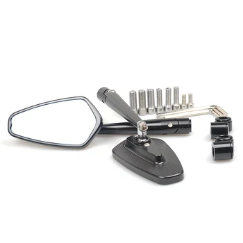 

Universal CNC Aluminum motorcycle rearview Side mirror For YAMAHA R1 2004 2005 2006 R3 R6 KAWASAKI Z1000 Z800 Z750