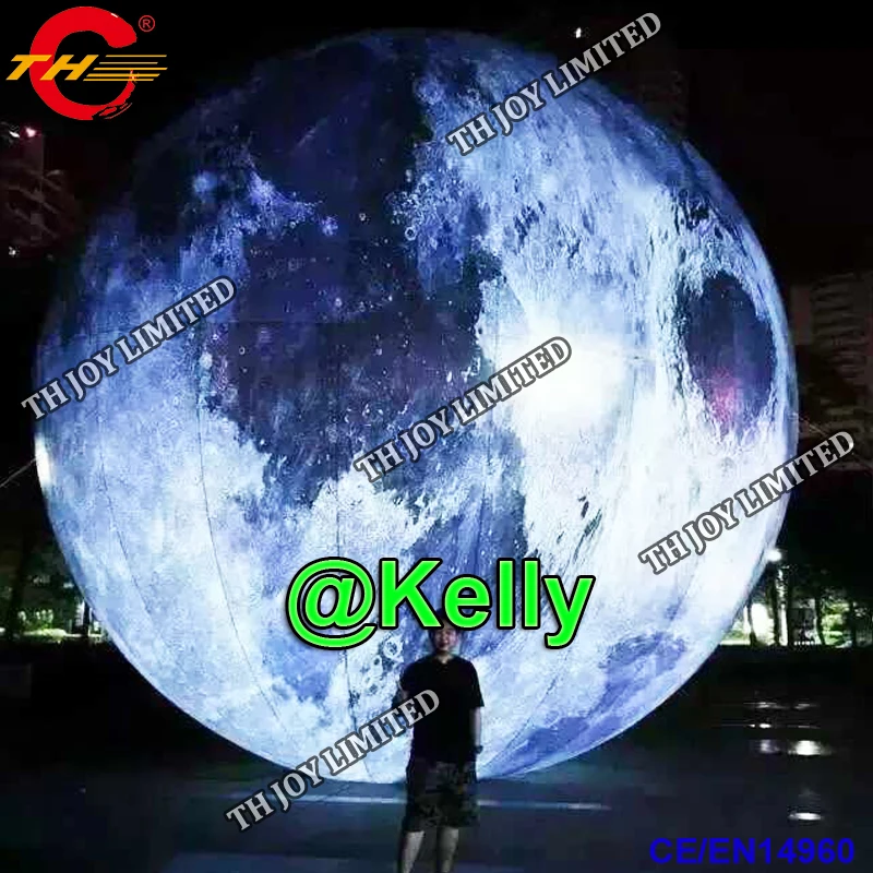 Двери СИД свет надувной Луна воздушный шарик "Планета" для продажи, гигантские надувные Светильники луна воздушные шары для рекламы