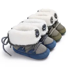 Зимние теплые мягкие ботинки для мальчиков 0-1 лет; обувь для малышей