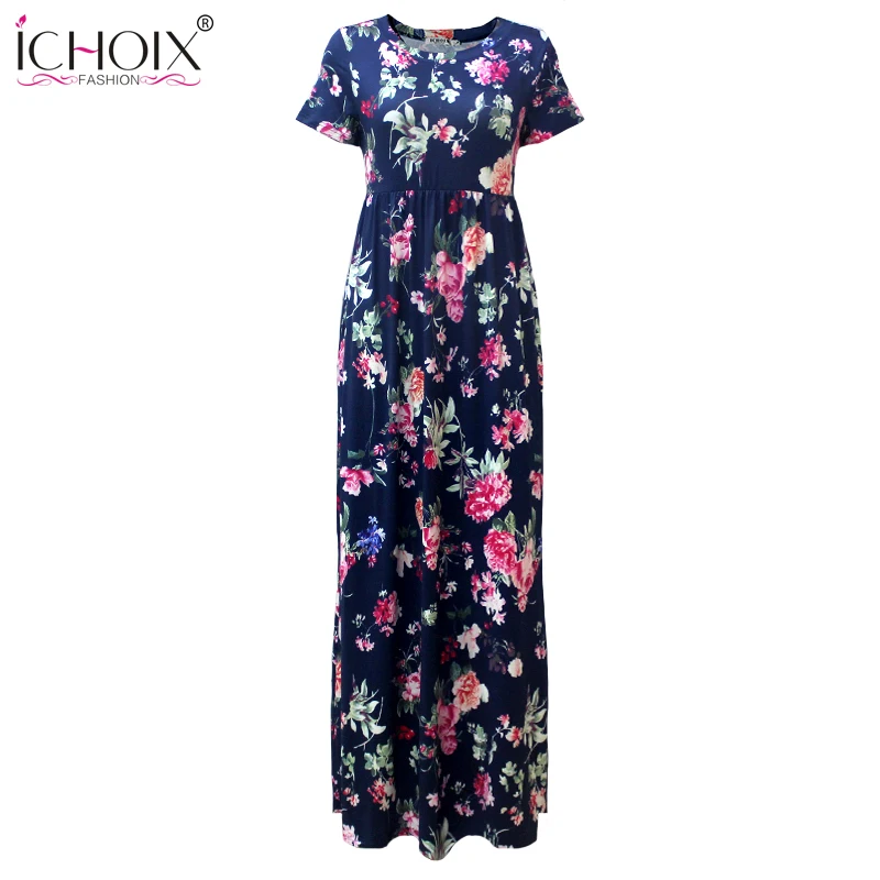 2017 Vintage Boho Plus Size Floor Length Maxi