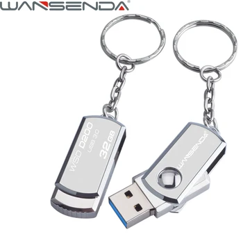 Stainless Steel USB 3.0 Pen Drive 256GB 128GB USB Flash Drive 16GB 32GB 64GB Pendrive USB Stick with Keychain Flash Drive 1