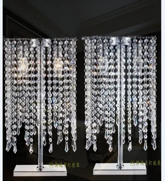 

Luxury simple modern LED table lamp creative bedroom bedside lamp K9 crystal desk lamp