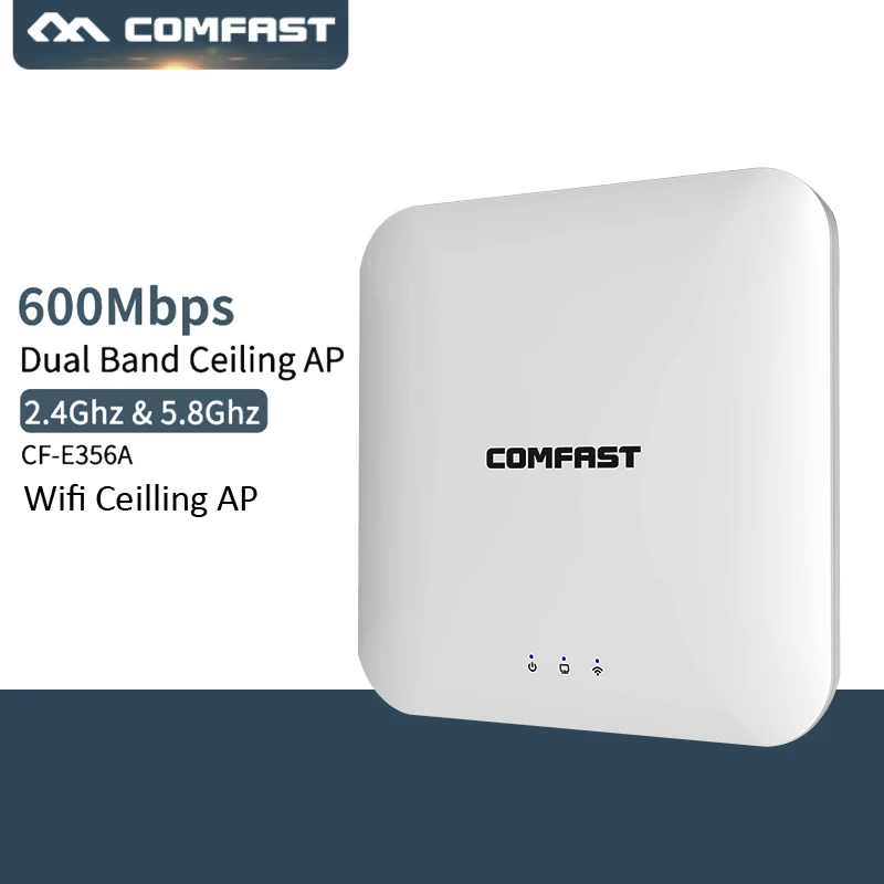 

600Mbps Gigabit Ceiling Wireless Wifi AP Dual Band WiFi Repeater/Router Indoor Access point Wifi Signal Amplifier Comfast E356A