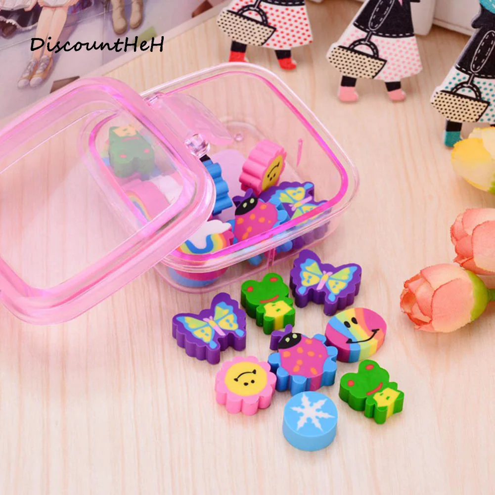 20pcs/pack school supplies Square box cute creative stationery rubber