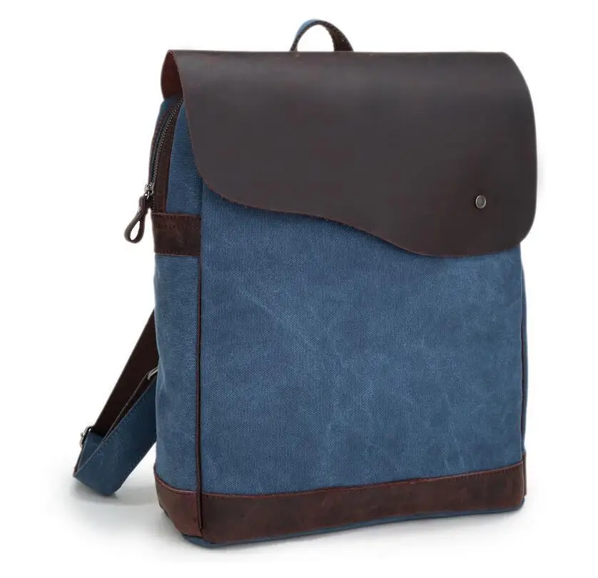 

Amasie New fashion men's backpack vintage canvas backpack school bag men's travel bags large capacity travel laptop GET0033