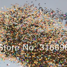 Дизайн ногтей акриловый гель Блеск Mix Лазерная золото