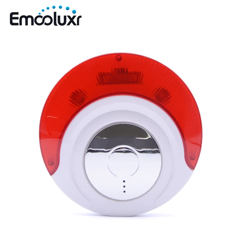 preço MD 214 Agradável Rodada Siren Wired Som Interno e LED Piscando Strobe Siren Chifre para o Sistema de Alarme De Intrusão De Segurança