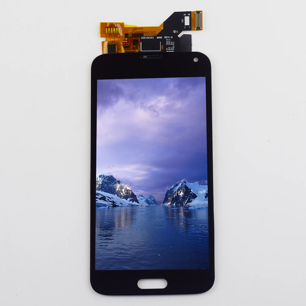Для samsung Galaxy S5 дисплей сенсорный экран дигитайзер в сборе для G900F ЖК G900 SM
