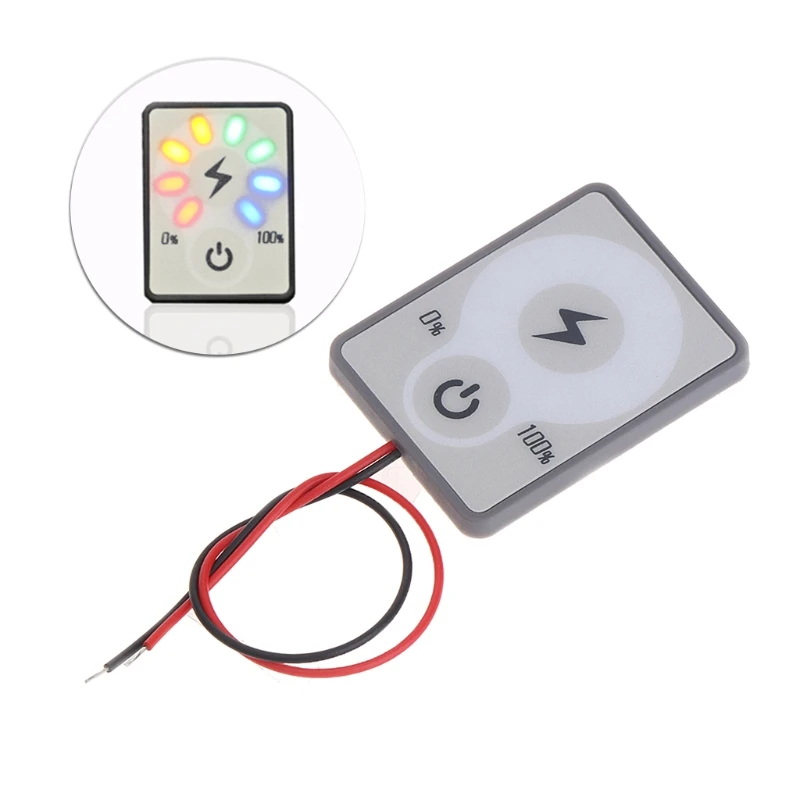 

OOTDTY 12V LCD Car Acid Lead Lithium Battery Capacity Indicator Digital Voltmeter Voltage Tester Touch-Sensitive Power Display
