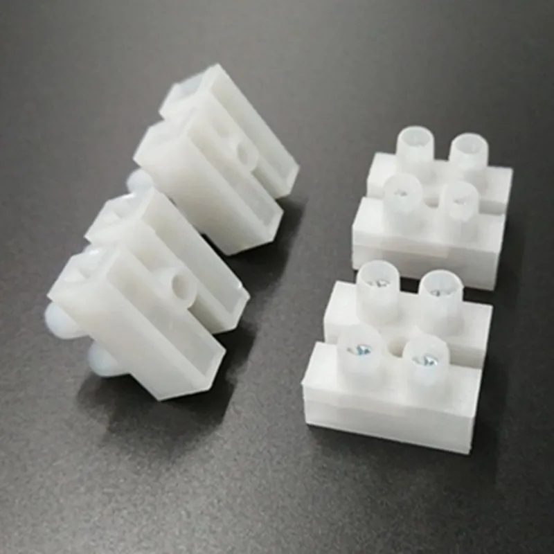 

100PCS/lot Wire connector PA10-2P 3P screw type butt terminal block terminal quick wire pair connector wiring splice