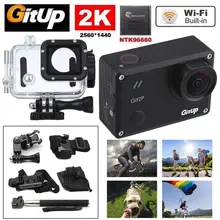 Gitup Git2P WiFi 2K 1080P Full HD Helmet Video HDMI Action Sports Dash Camera 1.5″ LCD Waterproof With 8pcs Accessories Kit
