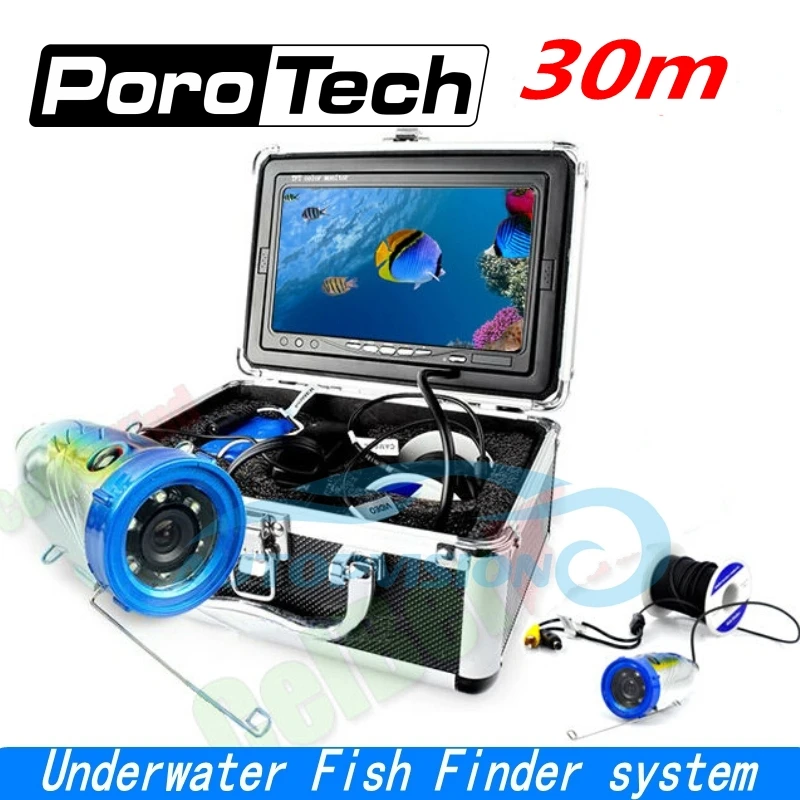 Sy700 30 м кабель 7 "Цвет ЖК-дисплей Рыболокаторы HD 1000tvl Водонепроницаемый видео подводный Камера Профессиональный Подводный Рыбалка Камера