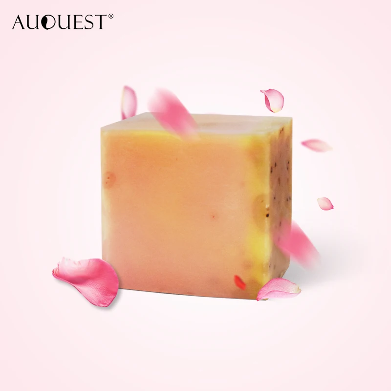 3 шт. AuQuest Papaya Rose ручная работа основное мыло масло Очищающая пена Отбеливающее увлажняющее лицо для мытья ванной натуральное растение 100 г