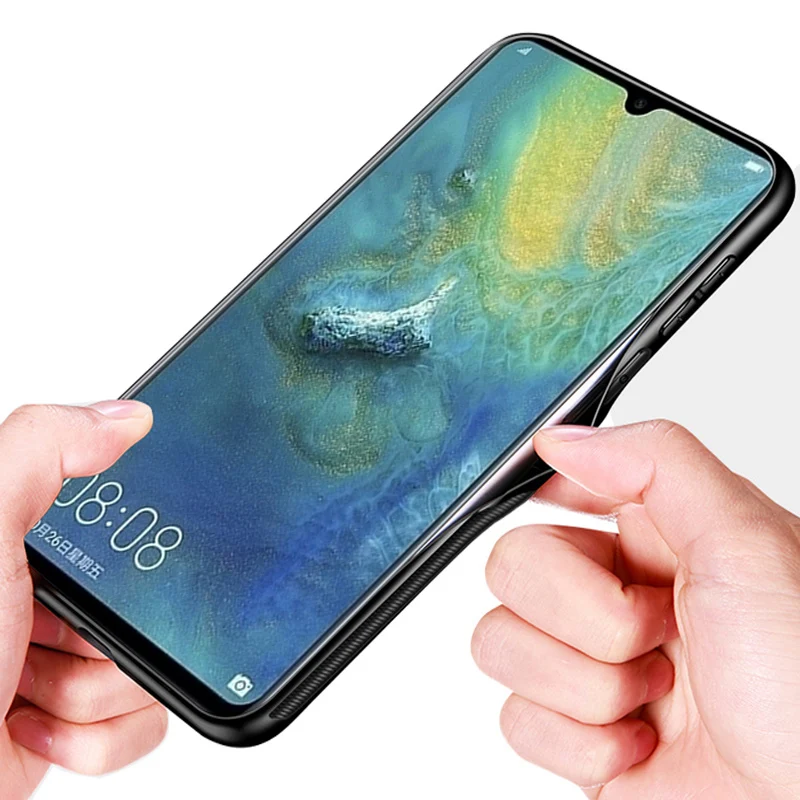 Чехол 6 53 дюйма для Huawei Mate 20 однотонный чехол из закаленного стекла телефона Mate20