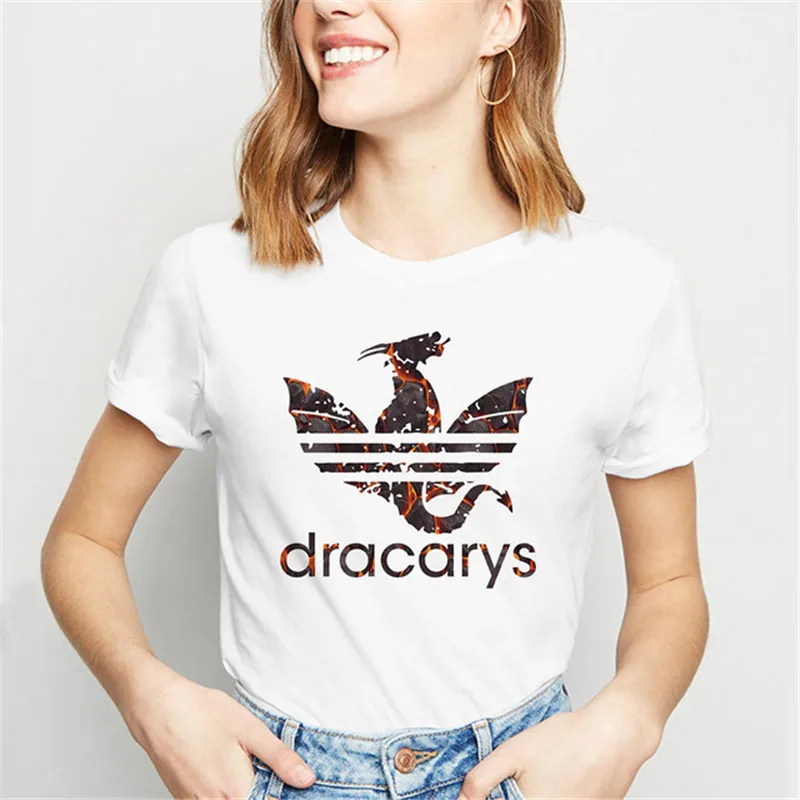 

Dracarys Women t shirt Game of Thrones tshirt Mother of Dragons Aesthetic Clothes Daenerys Khaleesi Harajuku Vintage