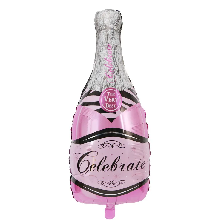 2pcs Large Size Pink Champagne Cup Beer Bottle Balloons Foil Helium 2pcs Large Size Pink Champagne Cup Beer Bottle Balloons Foil Helium Ballon Valentines Wedding Birthday Party Decorations In Ballons Accessories From