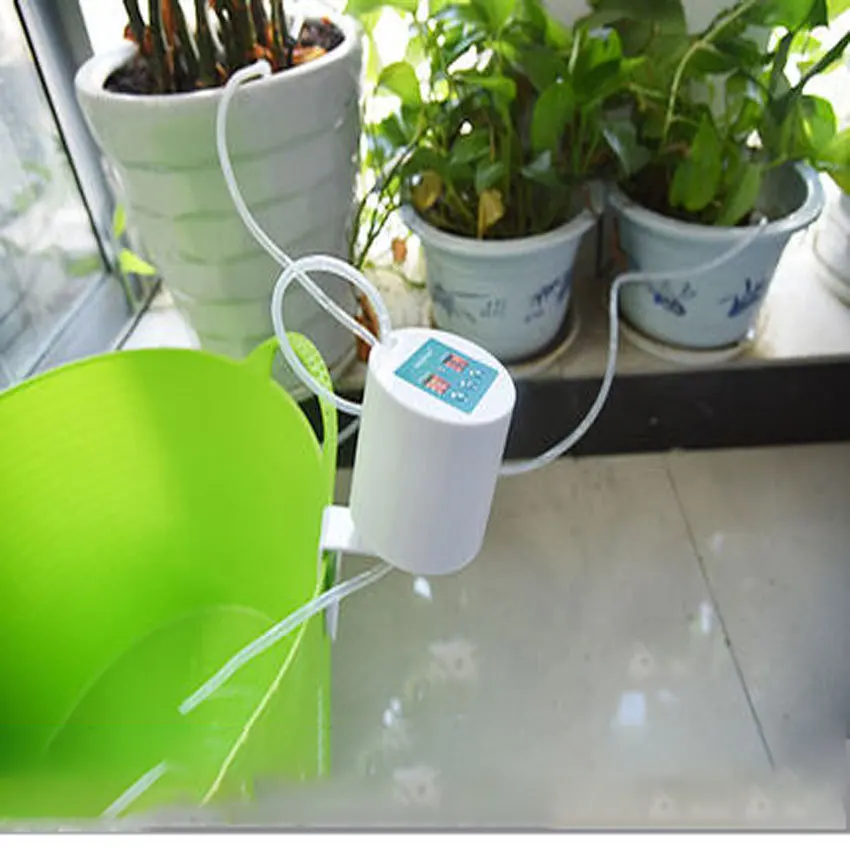 Plant Control Intelligent Garden Automatic Watering Controller Indoor Plants Drip Irrigation Device Water Pump Timer System Plant Control Intelligent Garden Automatic Watering Controller Indoor Plants Drip Irrigation Device Water Pump Timer System