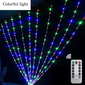 

Christmas 10M Remote Control LED String Lights Colorful For Holiday Wedding Christmas Outdoor Patio Home Decoration