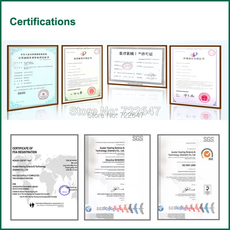 certifications