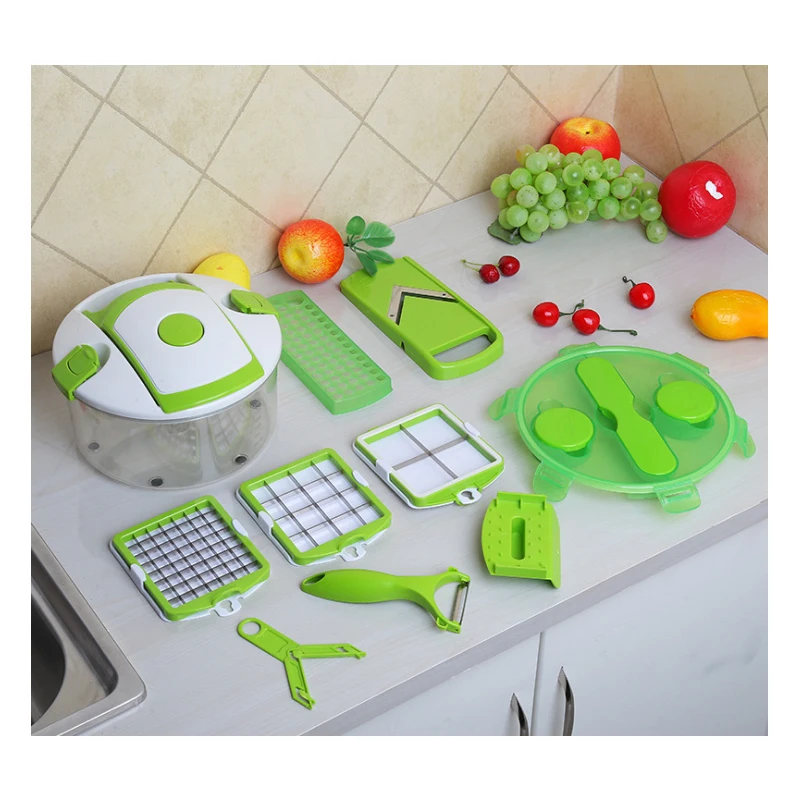 RSCHEF Multi function vegetable cutter kitchen helper 13 piece kitchen tool set round Sara fruit