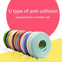 2 м U форма Экстра Толстая мебель край стола Угловые протекторы крышка стола протекторы пены Детская безопасность бампер