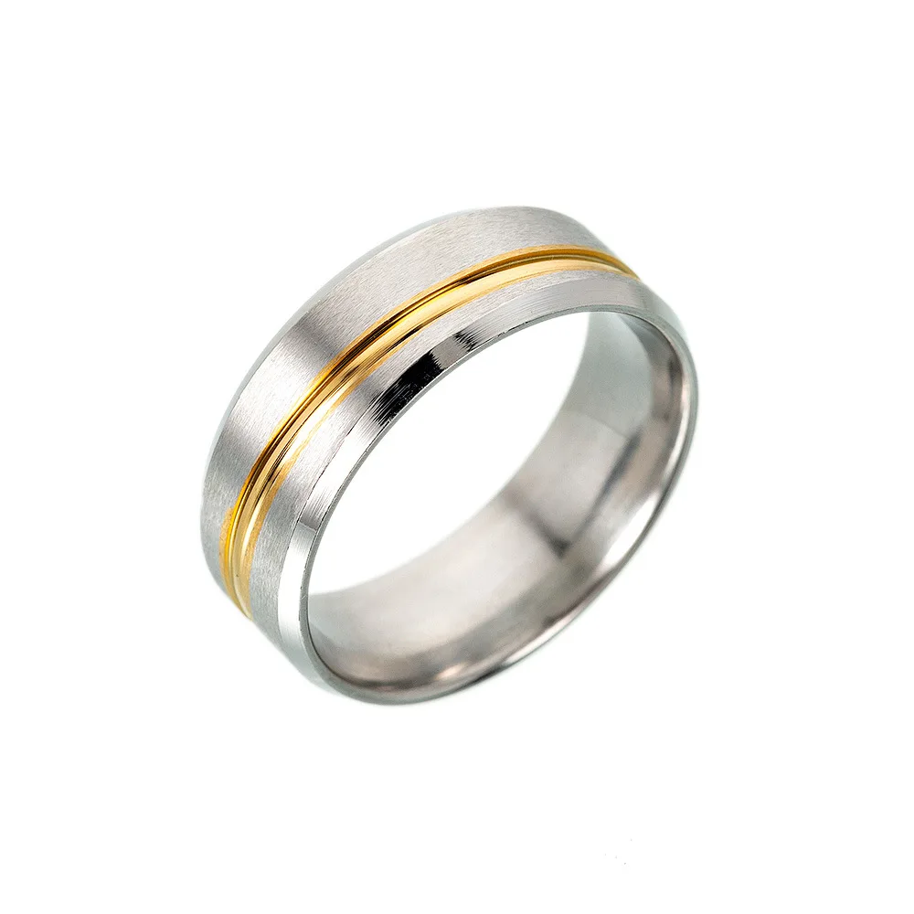 8MM Matt Surface Wedding Rings For Women Men Simple Couple Titanium Steel Bridegroom Ring Drop Shipping Anneau Anillo